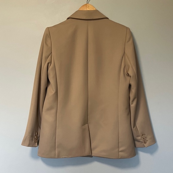 Anine Bing Madeleine Wool Blazer Deep Sand - Picture 11 of 16